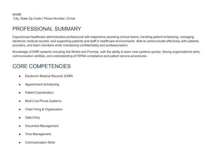 professionally improve your resume